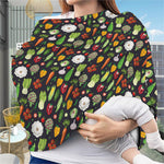 Colorful Vegetable Pattern Print Baby Seat Cover