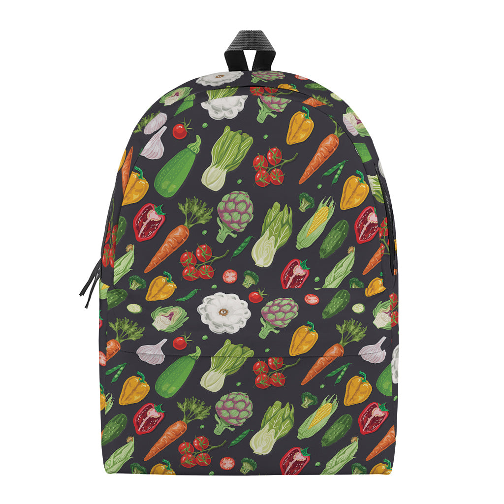 Colorful Vegetable Pattern Print Backpack