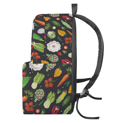 Colorful Vegetable Pattern Print Backpack