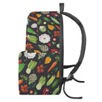 Colorful Vegetable Pattern Print Backpack