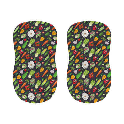 Colorful Vegetable Pattern Print Bar Stool Covers