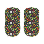 Colorful Vegetable Pattern Print Bar Stool Covers