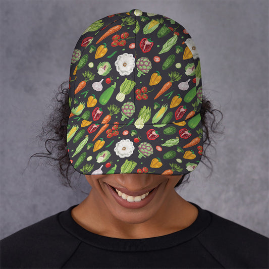Colorful Vegetable Pattern Print Baseball Cap