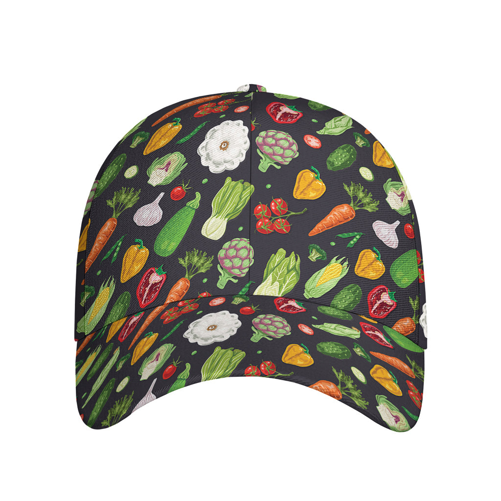 Colorful Vegetable Pattern Print Baseball Cap