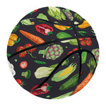 Colorful Vegetable Pattern Print Basketball