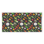 Colorful Vegetable Pattern Print Beach Towel