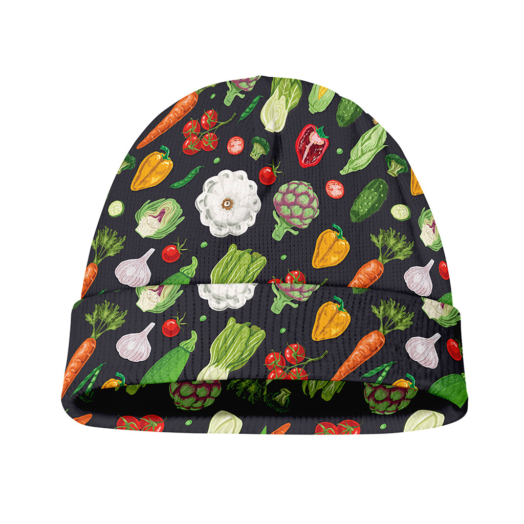 Colorful Vegetable Pattern Print Beanie