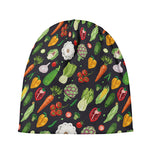 Colorful Vegetable Pattern Print Beanie