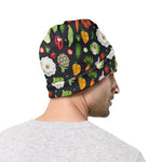 Colorful Vegetable Pattern Print Beanie