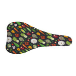 Colorful Vegetable Pattern Print Bicycle Seat Cover