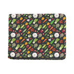 Colorful Vegetable Pattern Print Bifold Wallet