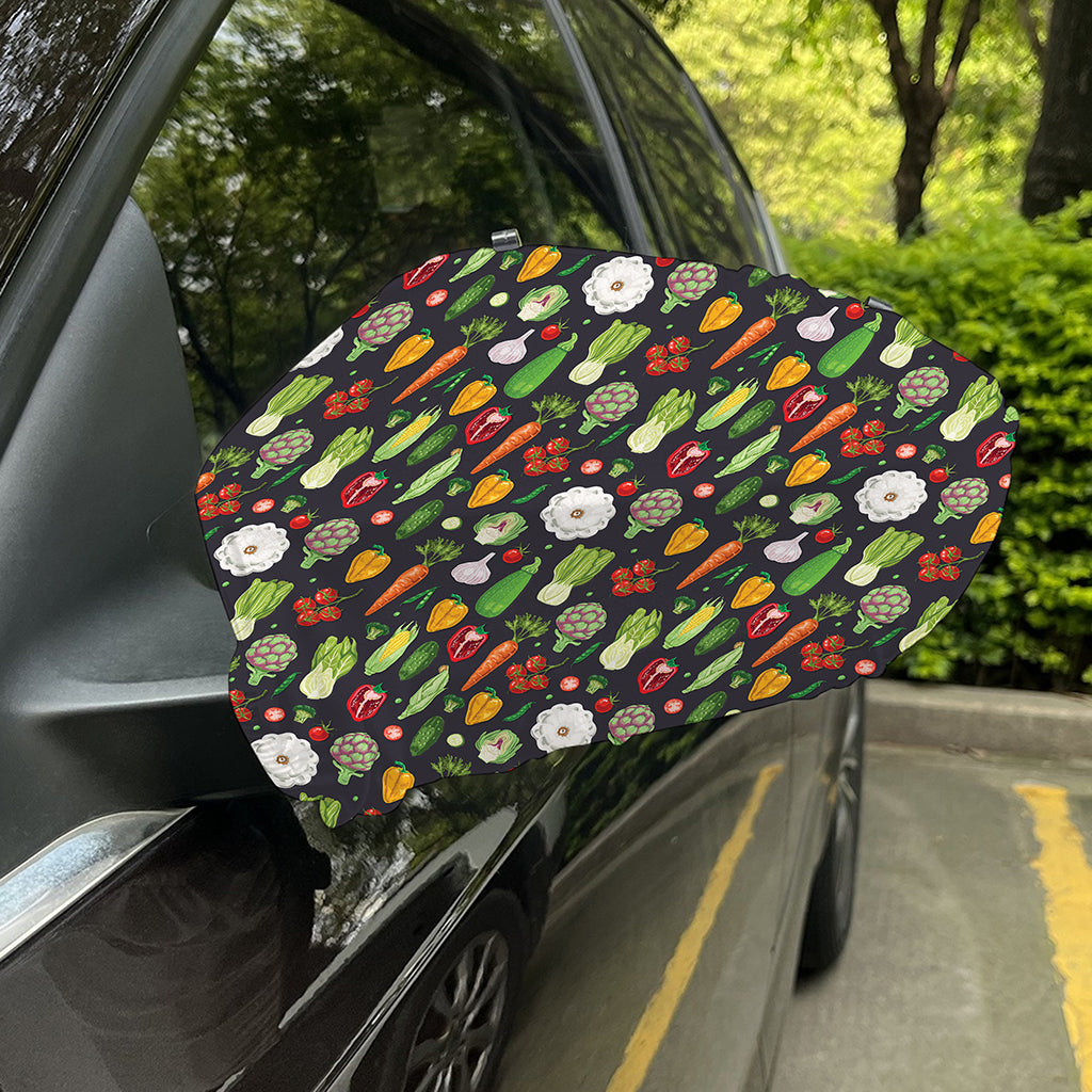 Colorful Vegetable Pattern Print Car Side Mirror Covers
