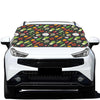 Colorful Vegetable Pattern Print Car Windshield Snow Cover