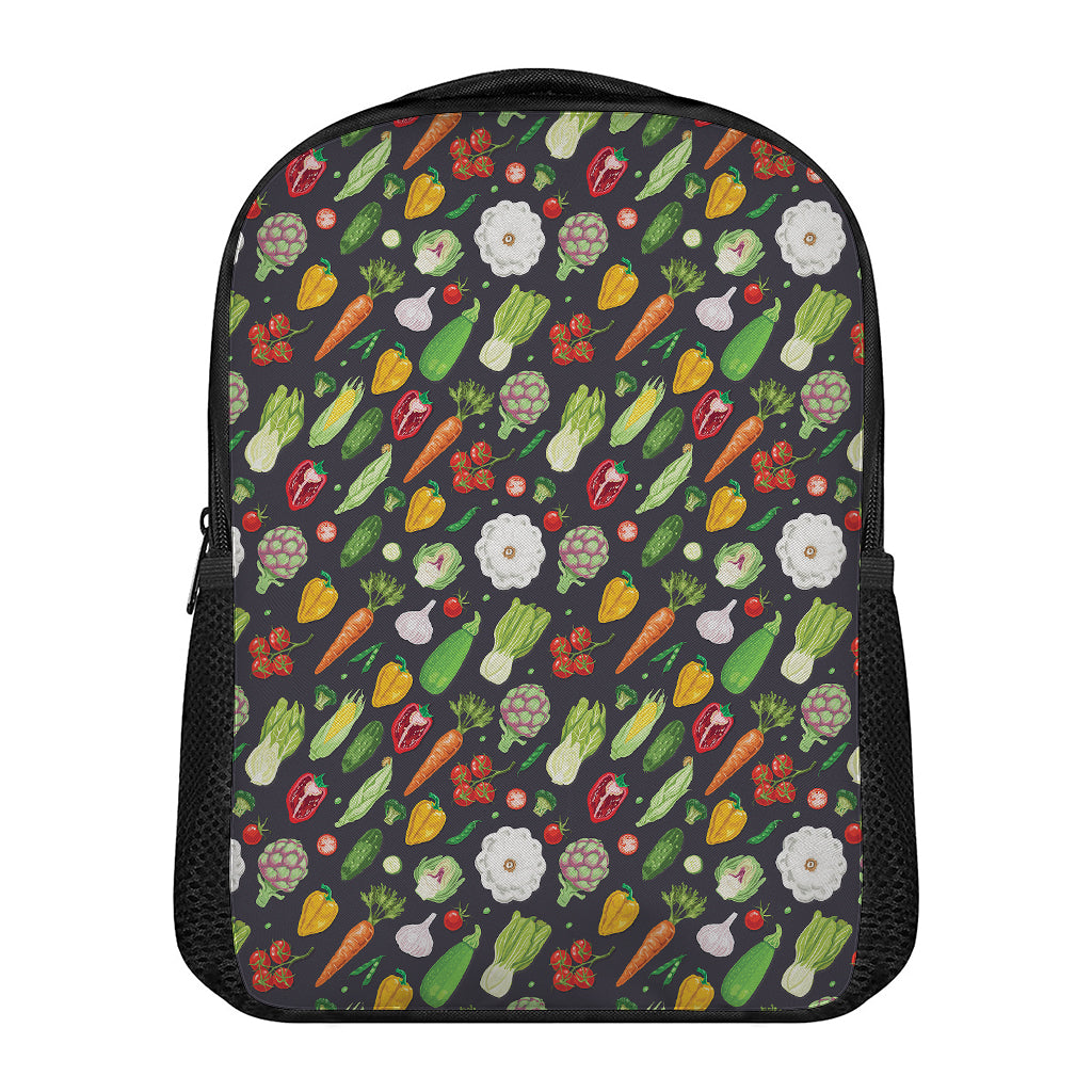 Colorful Vegetable Pattern Print Casual Backpack