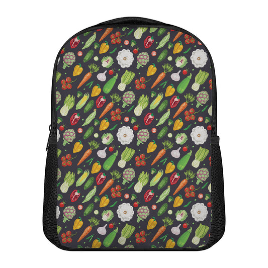 Colorful Vegetable Pattern Print Casual Backpack