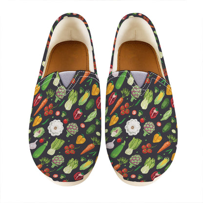 Colorful Vegetable Pattern Print Casual Shoes