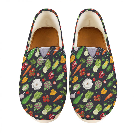 Colorful Vegetable Pattern Print Casual Shoes
