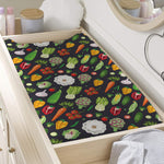 Colorful Vegetable Pattern Print Changing Pad Cover