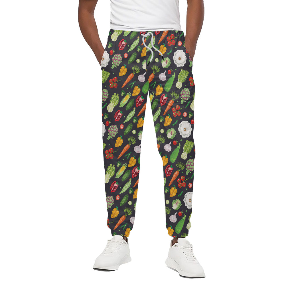 Colorful Vegetable Pattern Print Cotton Pants