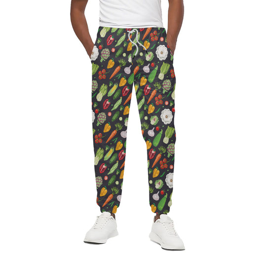 Colorful Vegetable Pattern Print Cotton Pants