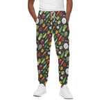 Colorful Vegetable Pattern Print Cotton Pants