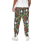 Colorful Vegetable Pattern Print Cotton Pants