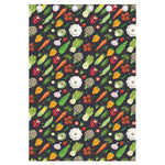 Colorful Vegetable Pattern Print Curtain