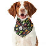 Colorful Vegetable Pattern Print Dog Bandana