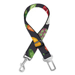 Colorful Vegetable Pattern Print Dog Seat Belt
