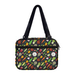 Colorful Vegetable Pattern Print Double Strap Bible Bag