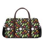 Colorful Vegetable Pattern Print Duffle Bag