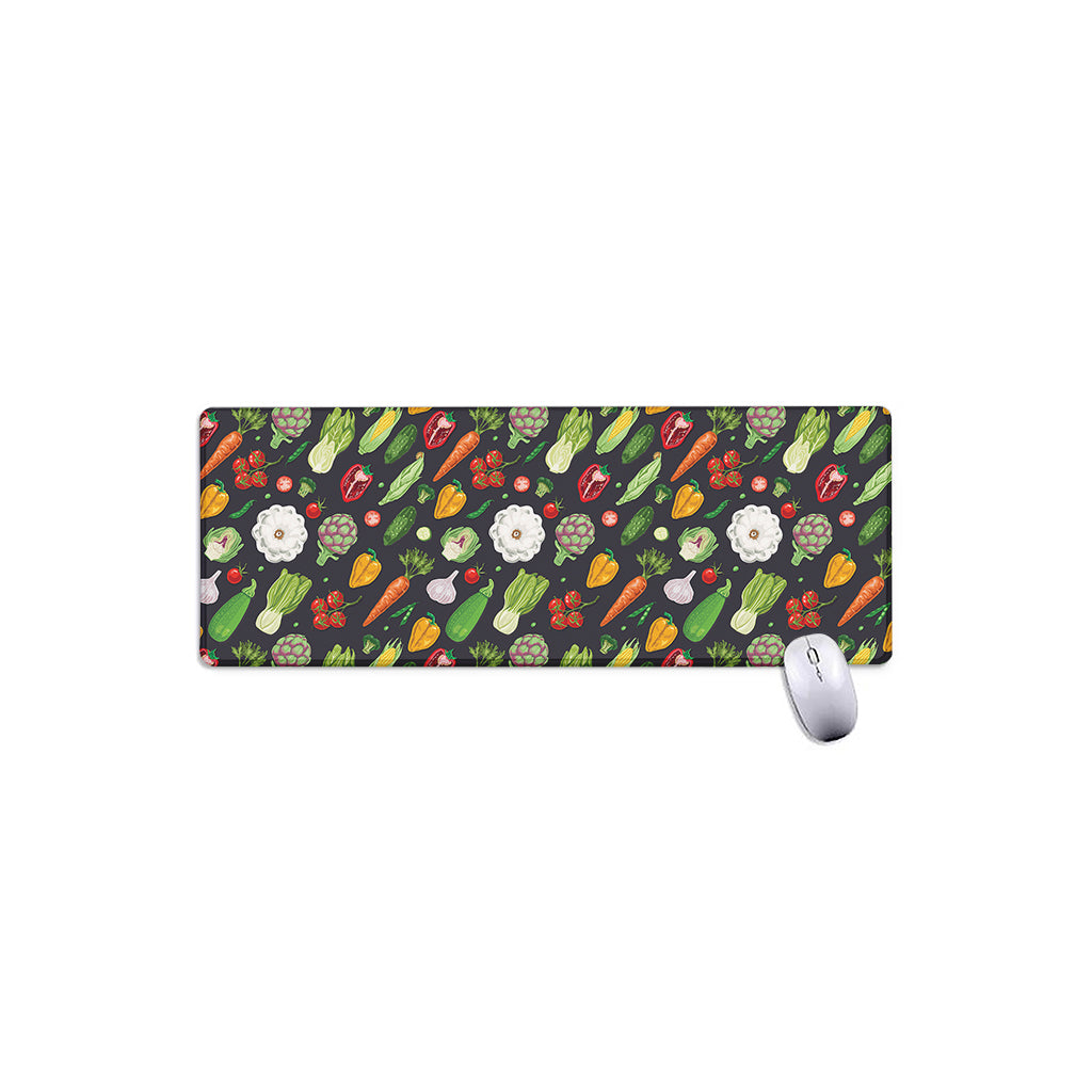 Colorful Vegetable Pattern Print Extended Mouse Pad