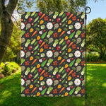 Colorful Vegetable Pattern Print Garden Flag