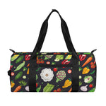 Colorful Vegetable Pattern Print Gym Bag