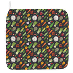 Colorful Vegetable Pattern Print Hand Towel
