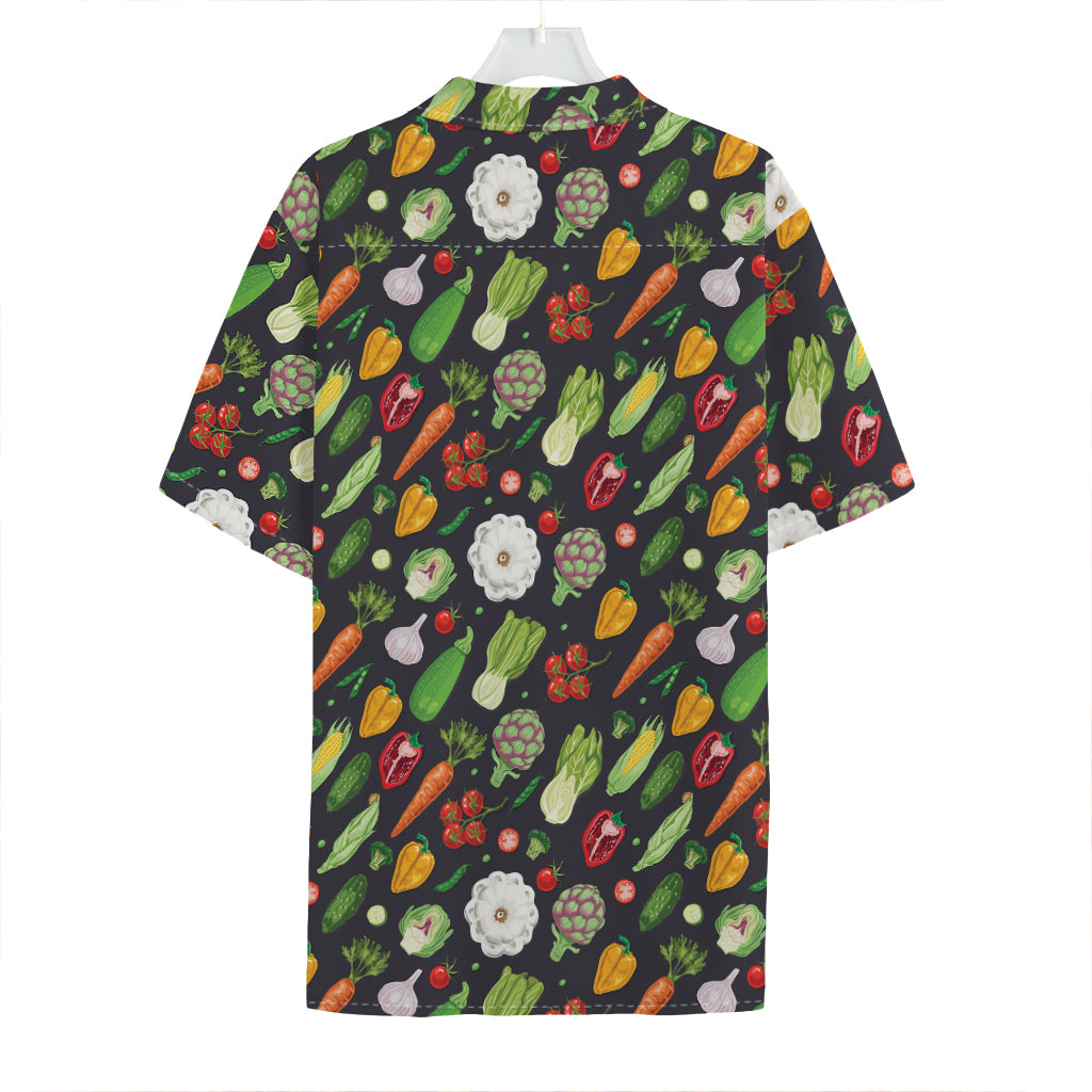 Colorful Vegetable Pattern Print Hawaiian Shirt