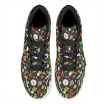 Colorful Vegetable Pattern Print High Top Leather Sneakers