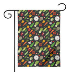 Colorful Vegetable Pattern Print House Flag