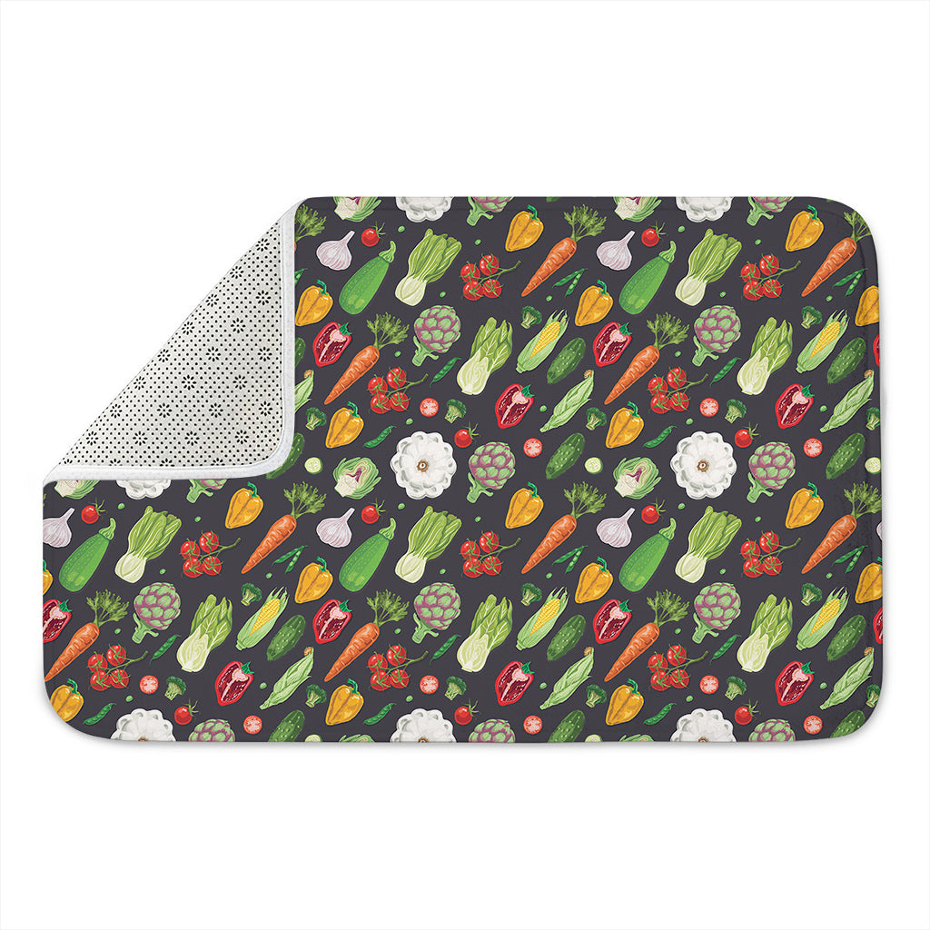 Colorful Vegetable Pattern Print Indoor Door Mat