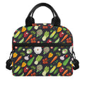 Colorful Vegetable Pattern Print Insulated Lunch Bag