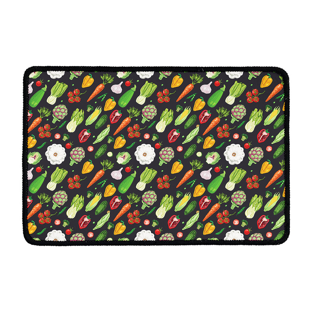 Colorful Vegetable Pattern Print Kitchen Mat