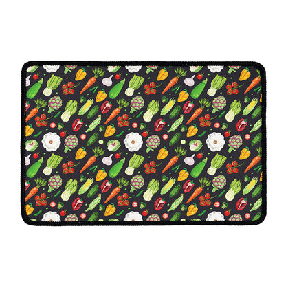 Colorful Vegetable Pattern Print Kitchen Mat