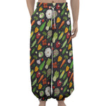 Colorful Vegetable Pattern Print Lantern Pants