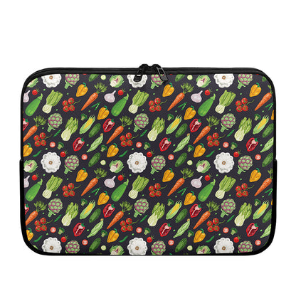 Colorful Vegetable Pattern Print Laptop Sleeve