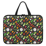 Colorful Vegetable Pattern Print Laptop Sleeve With Handle
