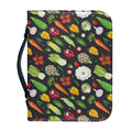 Colorful Vegetable Pattern Print Leather Bible Cover