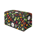 Colorful Vegetable Pattern Print Leather Tissue Box Cover
