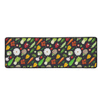 Colorful Vegetable Pattern Print Long Kitchen Mat