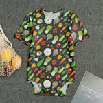 Colorful Vegetable Pattern Print Men's Bodysuit