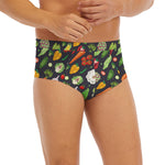Colorful Vegetable Pattern Print Men's Briefs